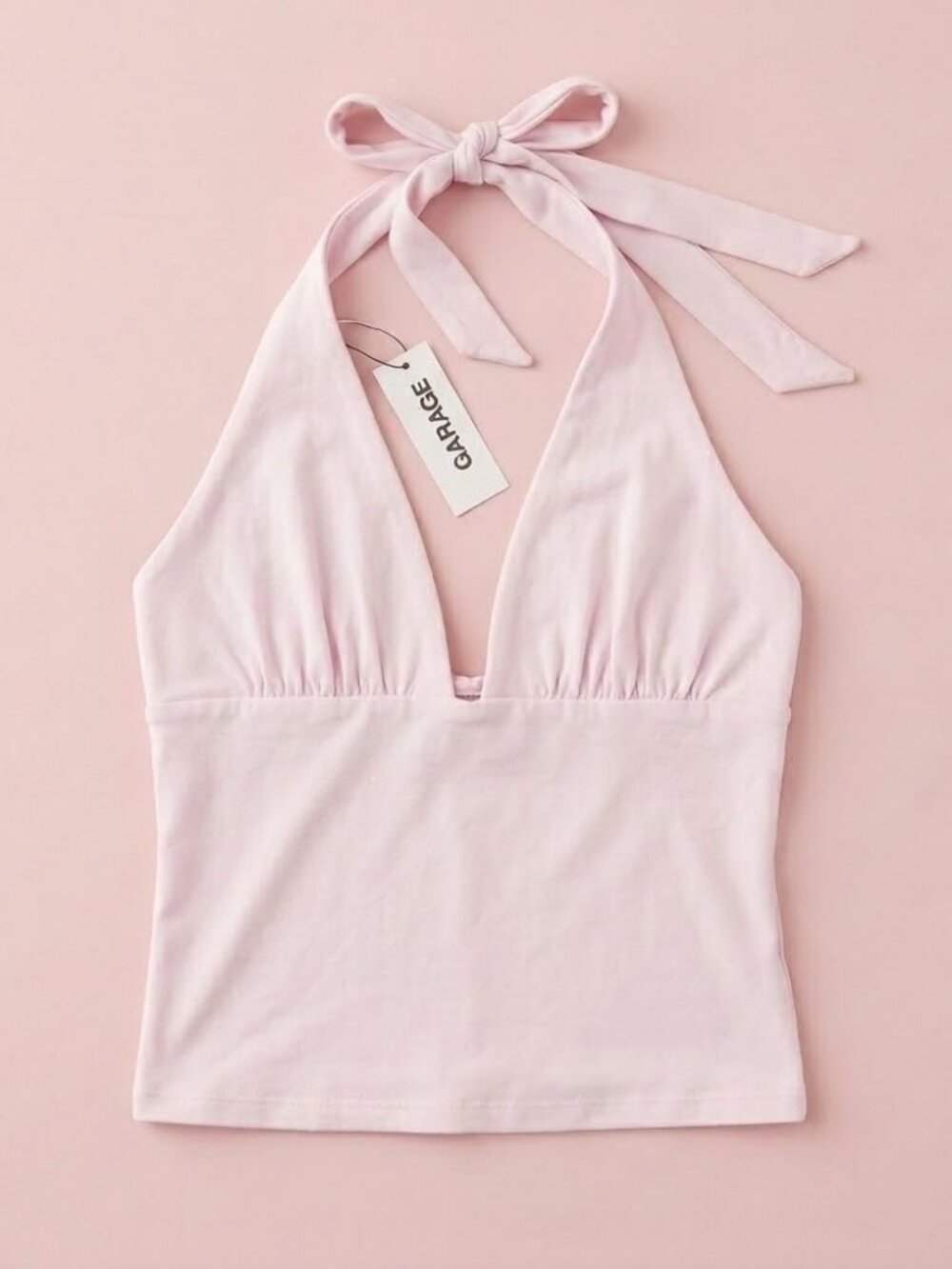 NWT‎ Garage Light Pink Halter Top